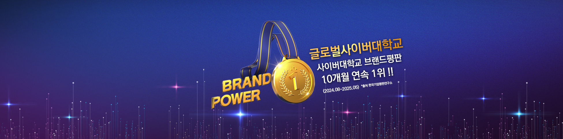 
										BRAND POWER 글로벌사이버대학교 사이버대학교 브랜드평판 10개월 연속 1위!! (2024.08~2025.05) *출처 한국기업평판연구소